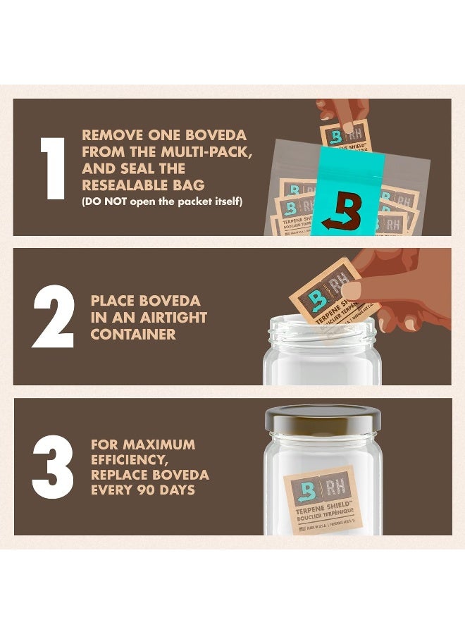 Boveda 58% Humidor Packets - 2 Way Humidity Control Packs- Size 8-10 Count Resealable Bag - Cigar Humidor Accessories - Bulk Humidity Packs - Relative Humidity Packs - Humidor Packet - Image 3
